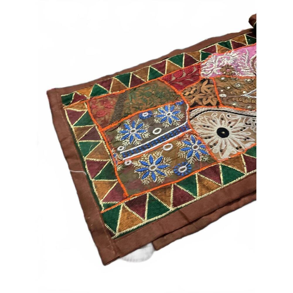 Colorful Embroidered Patchwork Sequined Table Runner - Picture 3 of 9